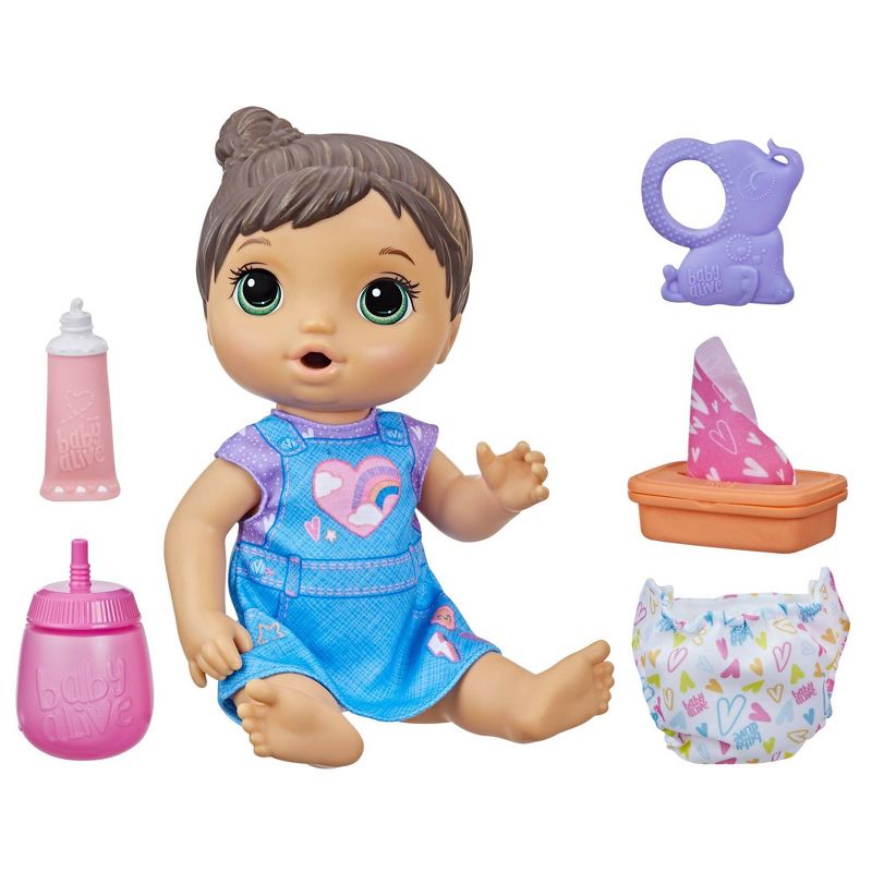 Baby Alive Change &#39;n Play Baby Doll - Brown Hair, 1 of 5
