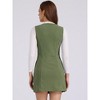 INSPIRE CHIC Women's Corduroy Button Down Scoop Neck Pockets Casual Pinafore Overall Dress - 3 of 4