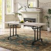 71 Inch Farmhouse Dining Table for 6-8 People, Rustic Style Rectangle Kitchen Table, Geometric Metal Legs & Thick Wood Tabletop, Easy to Clean - 4 of 4