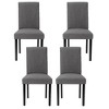 VECELO Upholstered Dining Chairs Parsons Chairs Modern Armless With High Back Wooden Legs for Kitchen/Living Room Set of   2 / 4 / 6 - 2 of 4