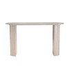 Modern Faux Marble Console Table with Rounded Corners, Narrow Accent Table for Entryway, Hallway, Behind Sofa, or Home Office-The Pop Home - 2 of 4