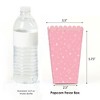 Big Dot of Happiness Pink Confetti Stars - Simple Party Favor Popcorn Treat Boxes - Set of 12 - 2 of 4