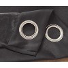 RT Designer Collection Anchorage 2 Pack Blackout Grommet Luxurious Modern Design Curtain Panel Pair 36" x 84" Charcoal - 4 of 4