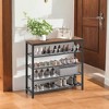 Shoe Rack, 5-Tier Shoe Storage Organizer with 4 Metal Mesh Shelves£¬Entryway large shoe rack - 3 of 4