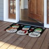 Snowman Trio Coir Winter Doormat 30" x 18" Indoor Outdoor Briarwood Lane - image 2 of 2