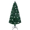 6FT Pre-lit Fiber Optic Christmas Tree with Color-Changing Lights & Large Star for Holiday Decor - 2 of 4