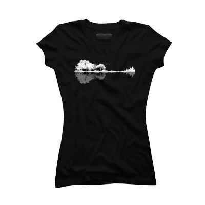 Junior's Design By Humans Nature Guitar By Maryedenoa T-Shirt