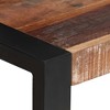 vidaXL Industrial-Style Dining Table - Solid Reclaimed Wood - Powder-Coated Steel Legs - Distinctive Wood Grains - Perfect for Dining Room and Kitchen - 3 of 4