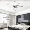 52 Inch Crystal Chandelier Fans Ceiling Fans with Lights (No Included Bulb) - 4 of 4