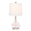 Rippled Glass Table Lamp with Fabric Shade - Lalia Home - 2 of 4