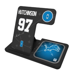 NFL Detroit Lions Players Game Tactic 15-Watt 3 in 1 Charging Station - 1 of 4
