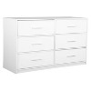 Okak Modern 5/6/8-Drawer Dresser Featuring Large Fabric Drawers Water-Resistant Wooden Top for Display, Perfect for Organizing in Small Rooms - 4 of 4