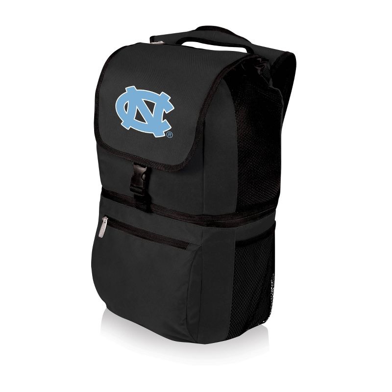 NCAA North Carolina Tar Heels Zuma Backpack Cooler - Black, 1 of 4