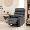VEVOR Power Lift Recliner Chair, Lift Chair with Heat and Massage for Elderly, Dual Motor Recliner Chair with 2 Anti-Fall Ropes, (Medium, Dark Gray) - 2 of 4