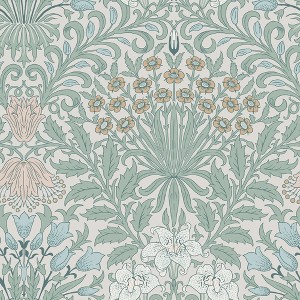 William Morris at Home Garden Cottage Blues Wallpaper - 1 of 4