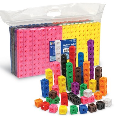 Learning Resources Mathlink Cubes, Educational Counting Toy, Set of 1000 Cubes, Grades K+, Ages 4+