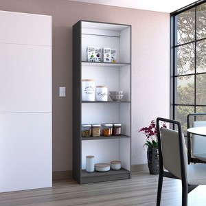 NicBex Bookcases for Living Room 71.7" H Storage Cabinet Bookshelf with Spacious Tier-Shelving Design for Home Office - 1 of 4