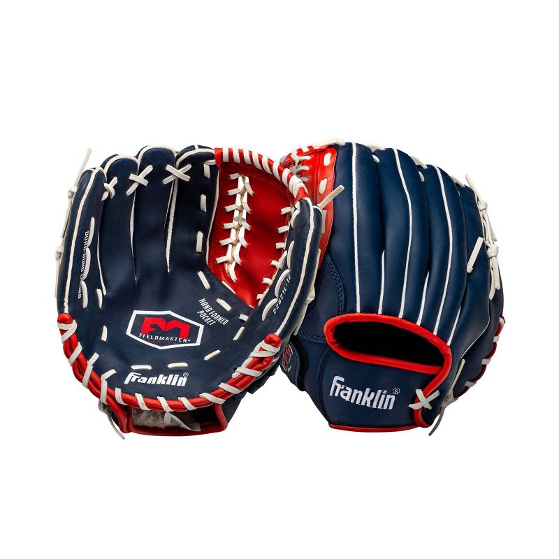 Franklin Sports Field Master USA Series 12.0&#34; Baseball Glove - Left Handed Thrower Blue/Red, 2 of 4