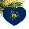 McNeese State University Primary Logo Heart Love Wood Christmas Tree Holiday Ornament - 2 of 3