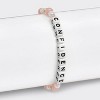 Little Words Project Confidence Beaded Bracelet - White - 2 of 4