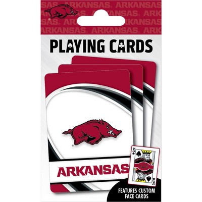 MasterPieces Officially Licensed NCAA Arkansas Razorbacks Playing Cards - 54 Card Deck for Adults