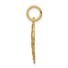 Black Bow Jewelry 14k Yellow Gold, Grace Collection, Satin Heart Initial N Pendant, 15mm - 2 of 4