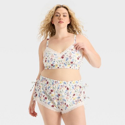 Women's Woven Bralette & Short Undergarment Set - Colsie™