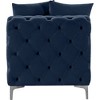 Meridian Furniture,Tremblay Velvet Armless Chair - 3 of 4