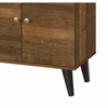 FONTOI Modern TV Stand for TV up to 47.3" with Storage Shelves&Cabinet, Entertainment Center for Living Room, Brown, 15.2"*25.6"*47.3" - 4 of 4