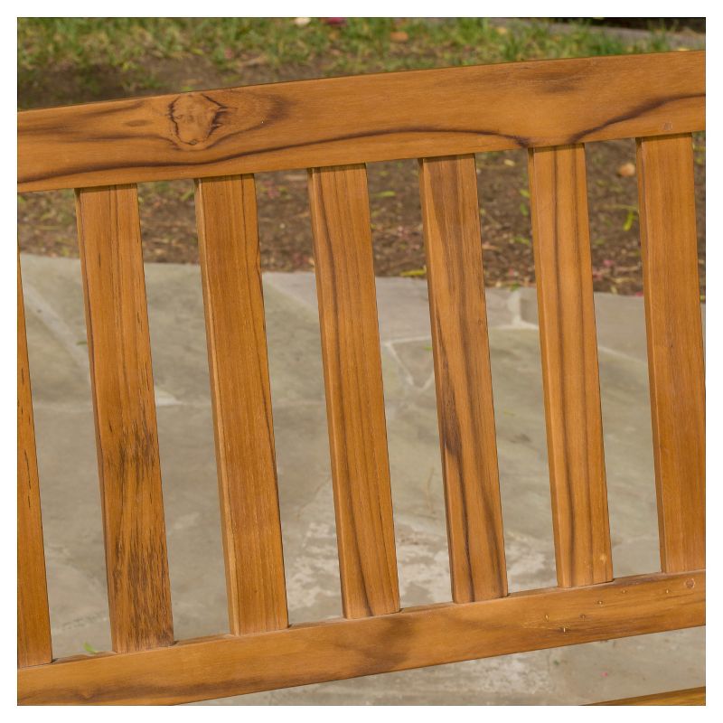 Loja Acacia Wood Bench - Christopher Knight Home, 5 of 7