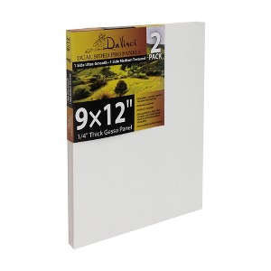 Jerry's Artarama Da Vinci Dual Sided Pro Panel Board - Pack, 6mm Deep Panels for Painting - Archival, Acid-Free Art Supplies - Ultra-Smooth & Medium - 1 of 4