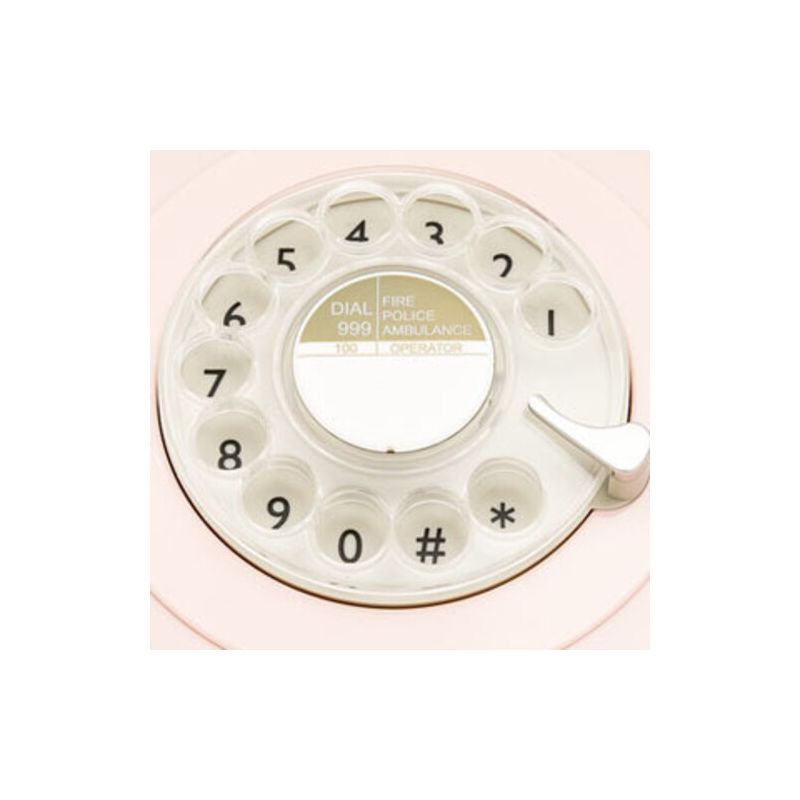 GPO Retro GPO746RP 746 Desktop Rotary Dial Telephone - Carnation Pink, 2 of 7