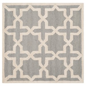 Marnie Texture Wool Rug - Silver / Ivory (6