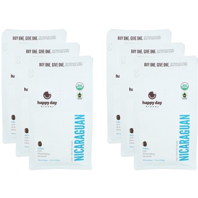 Happy Day Brands Coffee Nicaraguan - Case of 6 - 12 oz