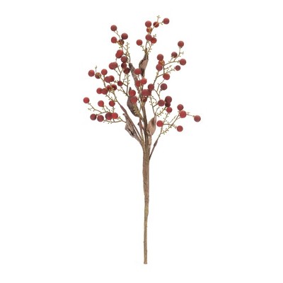 Melrose 12-Piece Red and Brown Artificial Berry Sprays