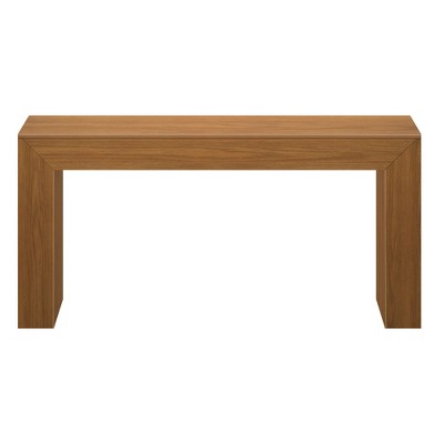 Pecan Wirebrush Solid Wood Console Table with Storage, 66 Inch