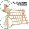 JumblCrafts 60-Spool Wooden Embroidery Thread Holder w/ Hanging Hooks Wall-mountable, Sewing Organizer & Embroidery Rack, Freestanding, Flip-Out Legs - 4 of 4