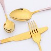 REGALWOVEN Stainless Steel Silverware with Knife Flatware Set Cutlery Set 4 Pieces - 3 of 4