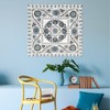 29" x 29" Suzani Print on Planked Wood Wall Sign Panel Blue - Gallery 57: Modern Art for Home, Office Decor - 2 of 4