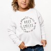 The Juniper Shop Mini Smiley Hugs and Smiles Toddler Sweatshirt - 3 of 4