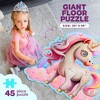 Dan&Darci Unicorn Floor Puzzle- 45 Piece Puzzle, Birthday Gifts for Kids - 2 of 4