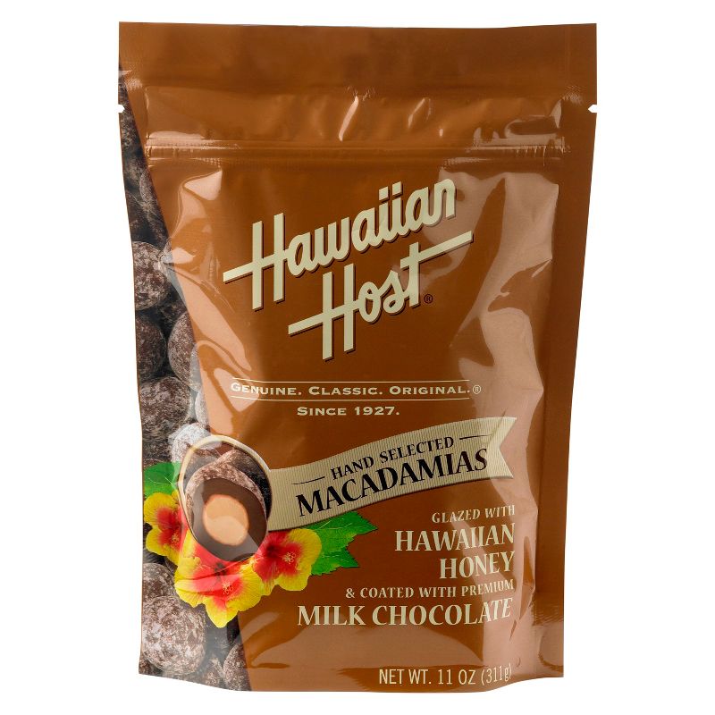 Hawaiian Host Hawaiian Honey and Milk Chocolate Macadamia Nuts - 11oz, 1 of 2