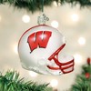 Old World Christmas Blown Glass Ornament for Christmas Tree, University of Wisconsin Badgers Football Helmet - 2 of 3