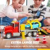 Joyfy Kids Tow Truck Toy with Lights & Sounds, Multi-Functional Crane & 2 Transform Cars, Halloween Christmas Birthday Gifts for Boys 3-7 Years Old - 2 of 4