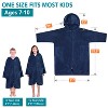 SUN CUBE Fleece Zipper Hooded Towel Robe for Kids, Zip Up Swim Beach Cover Up, Bath Surf Changing Girls Boys 7-10 Years - 4 of 4