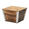 Cheung's Cavorn Tapered Square Brown Planter Bucket - Small - 3 of 4