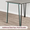 Kitchen Table and Chairs for 2, Small Square Dining Room Table Set with 2 Upholstered Chairs - 3 of 4