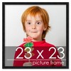 PosterPalooza | Square Minimalist Black Picture Frame - UV Acrylic, Foam Board Backing, Hanging Hardware - 2 of 4
