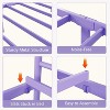 Twin Metal Bed Frame with Headboard & Footboard, Sturdy Steel Platform Slats Support, No Box Spring Needed, Easy Assembly,Purple - 3 of 4