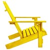 vidaXL 2-Seater Patio Adirondack Chair, Solid Wood Fir, Yellow - 3 of 4